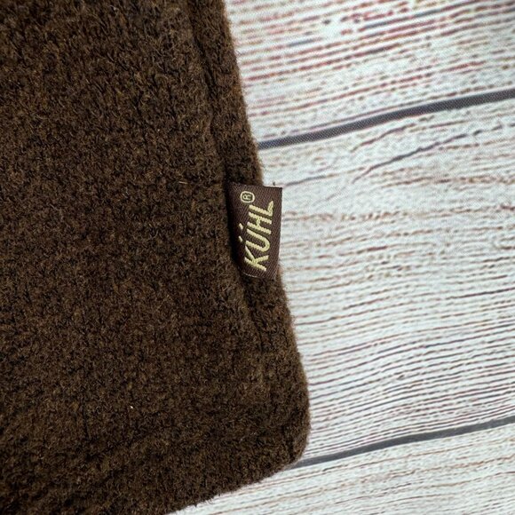 Kuhl 1/4 Zip Alfpaca Fleece Jacket Men's Medium Brown - Picture 13 of 15